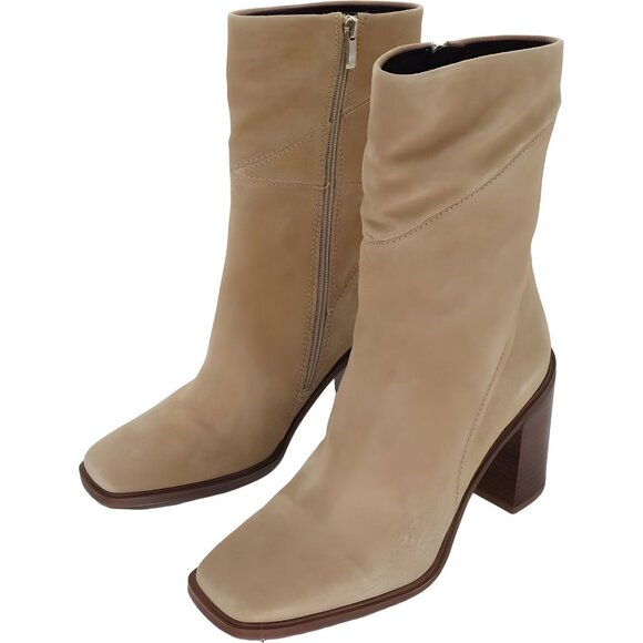 Franco Sarto Women's Stevie Mid-Calf Boot, Tan Suede, Size 9.5M - Picture 2 of 6